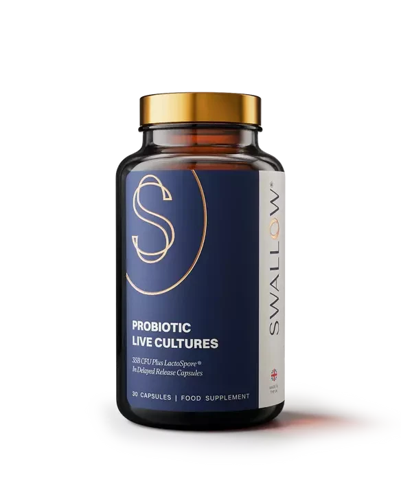 Swallow Probiotic Live Cultures bottle